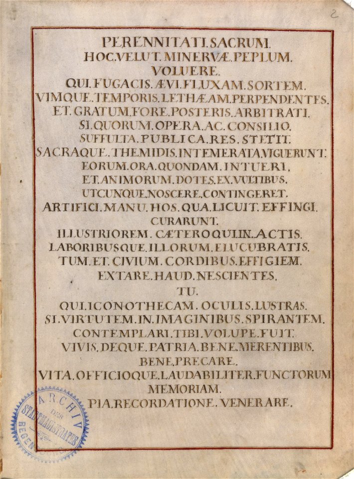 Porträtbuch Ratsherren Regensburg 002r
