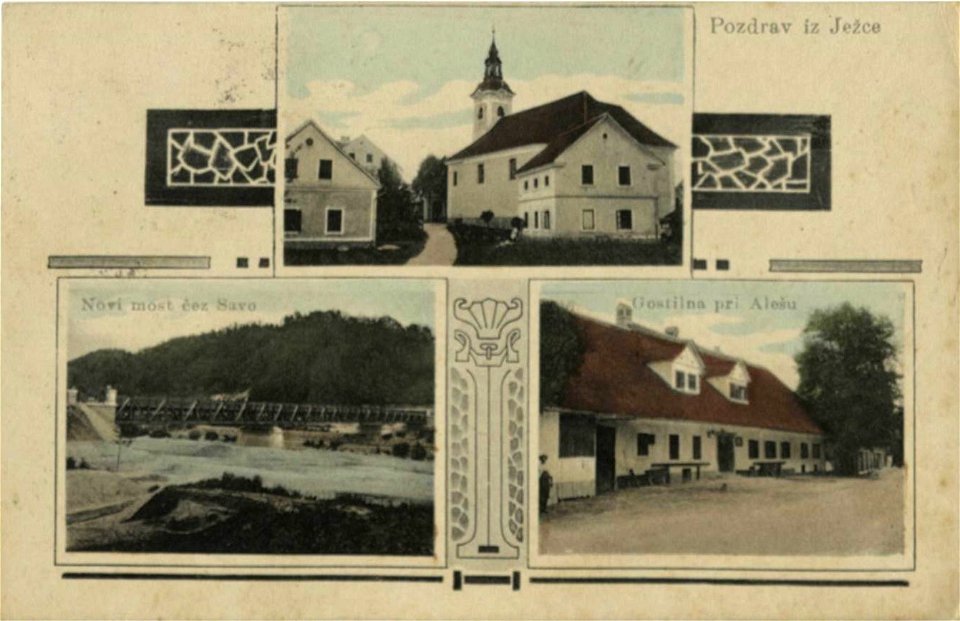 Postcard of Ježica 1910s