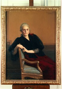 Porträttmålning av Wilelmina von Hallwyl, född Kempe - Hallwylska museet - 13191