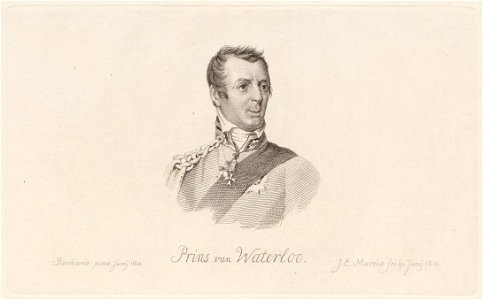 Portret van Prins van Waterloo, objectnr A 12613