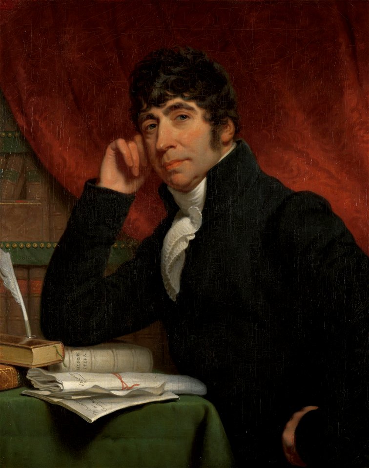 Portret van Willem Bilderdijk Rijksmuseum SK-A-1453