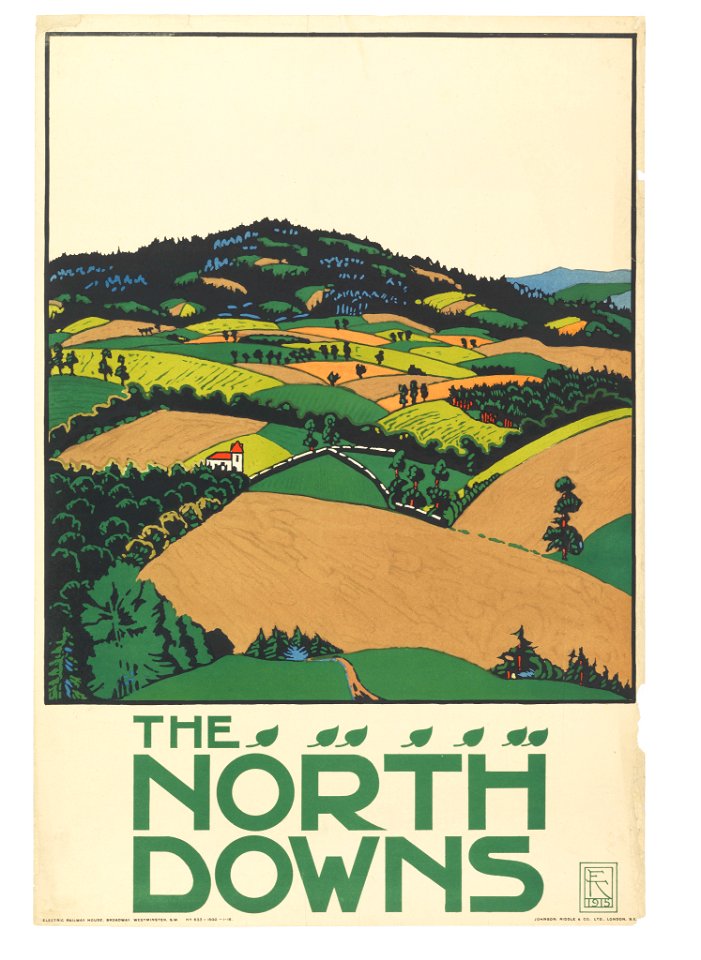 Poster, The North Downs, London Underground, 1915 (CH 18447297)