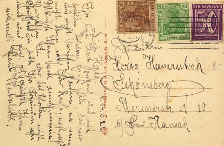 Posen, Posen - Stadttheater von der Kgl. Akademie aus (back) (Zeno Ansichtskarten)