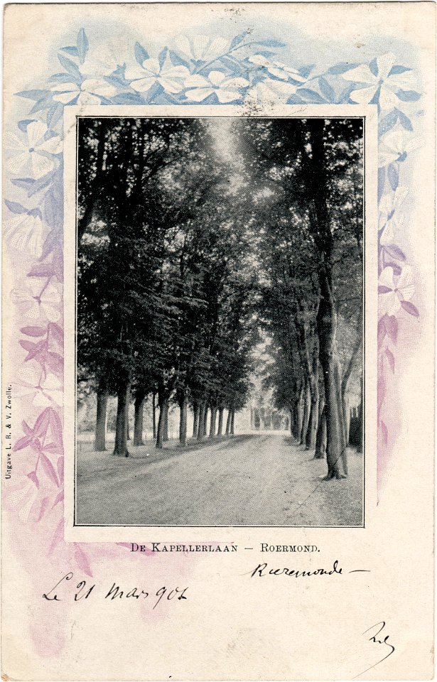 Postcard De Kapellerlaan – Roermond recto