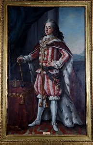 Portrett av Frederik 5 i kroningsdrakt - Norsk Folkemuseum - NF.01227 - bilde 1