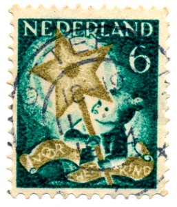 Postzegel 1933 voor het kind 6 cent