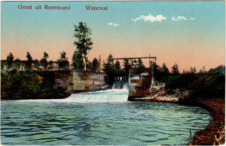 Postcard 31 962 Groet uit Roermond Waterval (recto)