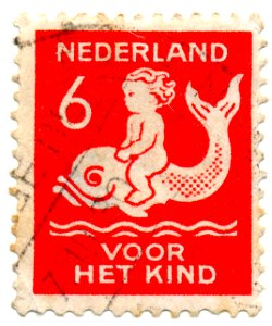 Postzegel 1929 voor het kind 6 cent