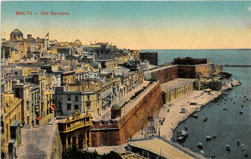 Postcard-Malta-Old-Barriera