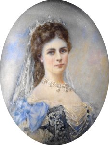 Porträtminiatur Elisabeth von Österreich