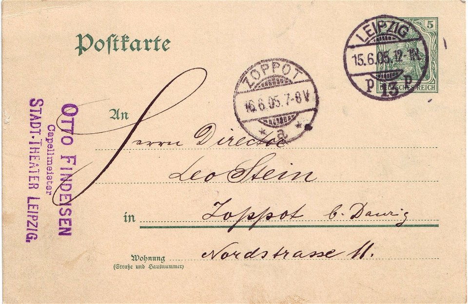 Postcard Germany 1905