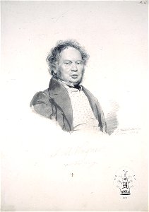 Porträt Johann Martin Wagner, gezeichnet von Franz Xaver Winterhalter, Rom 1834