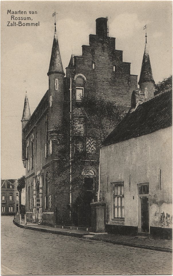 Postcard Maarten van Rossum, Zalt-Bommel recto