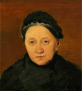 Portræt af kunstnerens moder