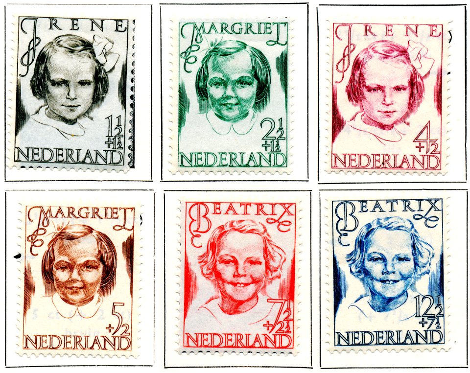 Postzegel NL nr454-459