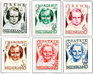 Postzegel NL nr454-459