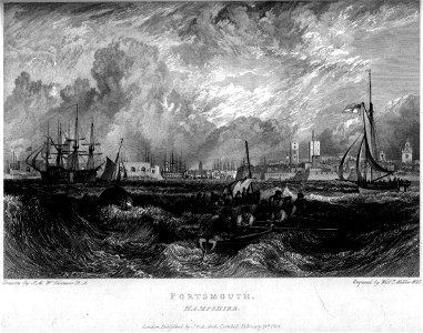 Portsmouth engraving by William Miller after Turner