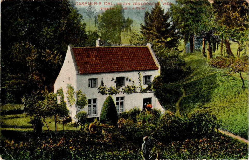 Postcard 1590 Casemir's dal, begin Venloosche weg recto