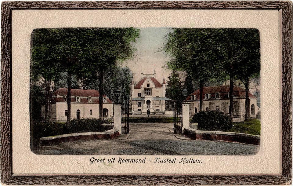 Postcard Groet uit Roermond - Kasteel Hattem recto
