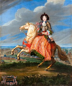 Porträtt. Ryttarporträtt.Madame La Comtesse de Saint Geran - Skoklosters slott - 88960