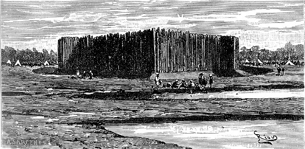 Poste-magasin français pounégui afrique riou 1890