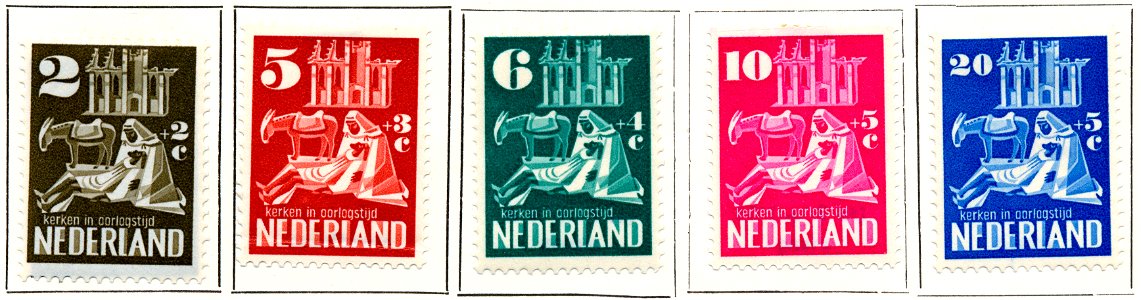 Postzegel NL nr556-560