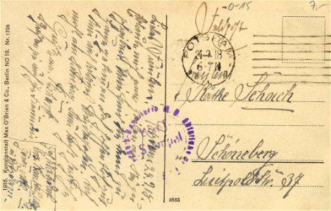 Potsdam, Brandenburg - Stadtschloss (back) (Zeno Ansichtskarten)