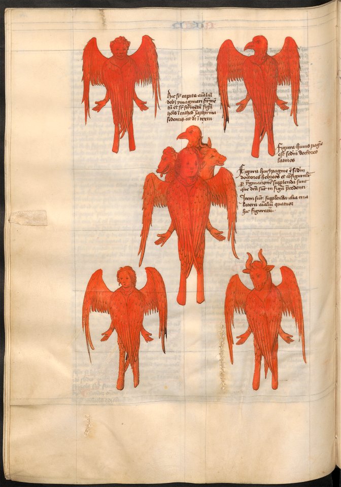 Postilla in Prophetas-UBU Hs. 252-f.164v-Tetramorf