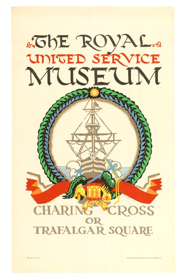 Poster, The Royal United Service Museum, for London Underground, 1921 (CH 18447459)