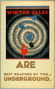 Poster, Winter Sales, for London Underground, 1922 (CH 18447481-2)