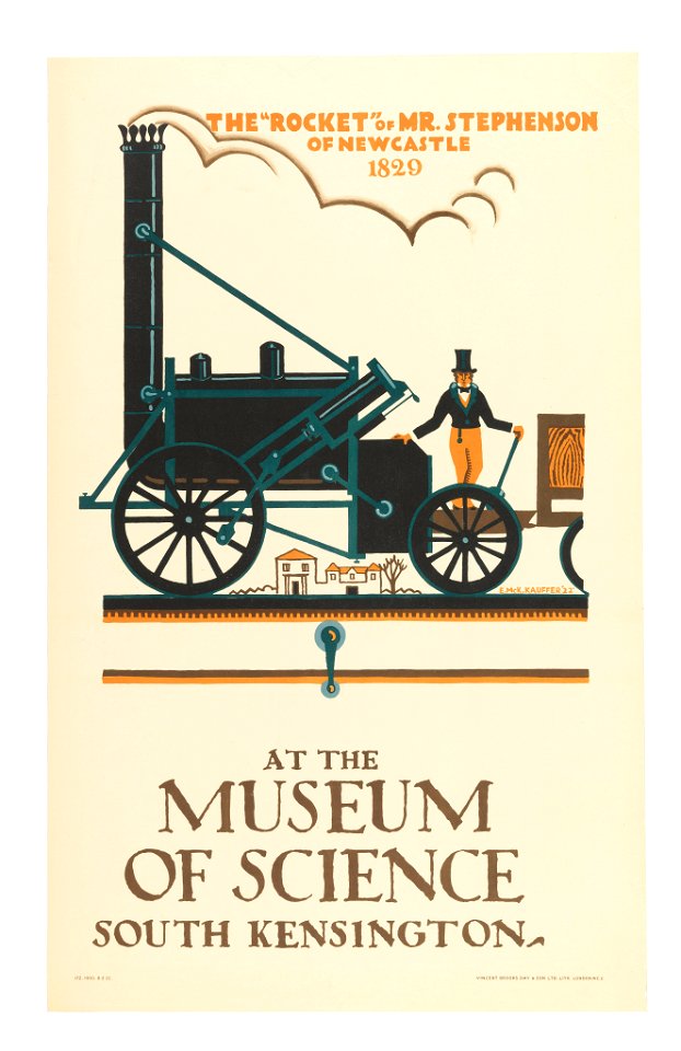 Poster, The 'Rocket'-Museum of Science, 1922 (CH 18447503)