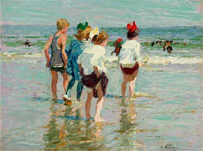 Edward Henry Potthast - Summer day, Brighton Beach