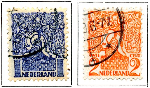 Postzegel 1923 1-2 cent