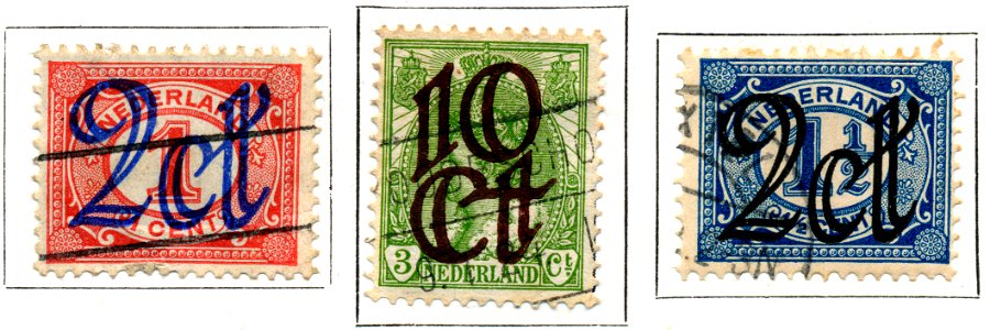 Postzegel 1923 2-10 cent