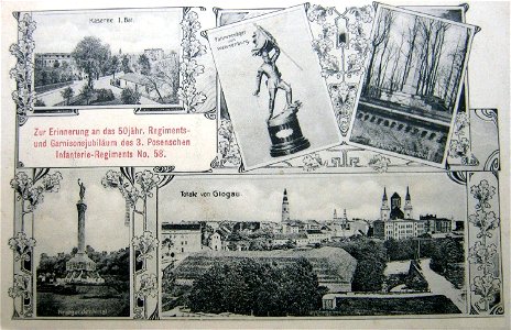 Postkarte zum 50-jährigen Jubiläum des IR-58 von 1910