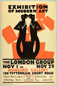 Poster, Exhibition of Modern Art-The London Group, ca. 1915 (CH 18447367-2)