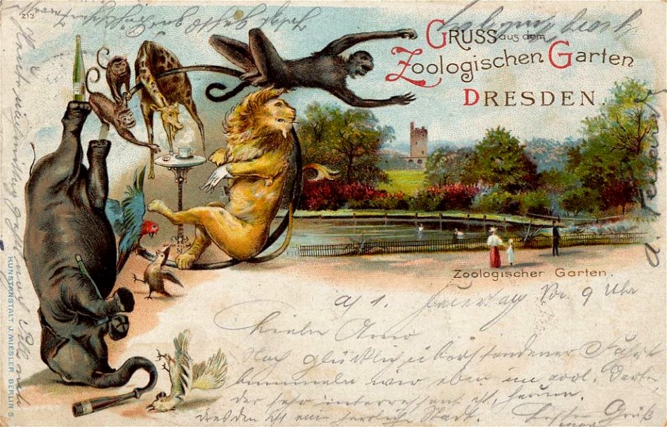 Postal zoo bella época Dresde