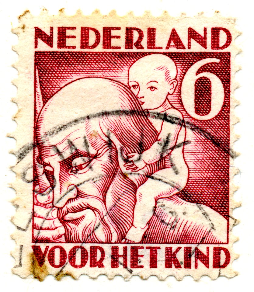 Postzegel 1930 voor het kind 6 cent