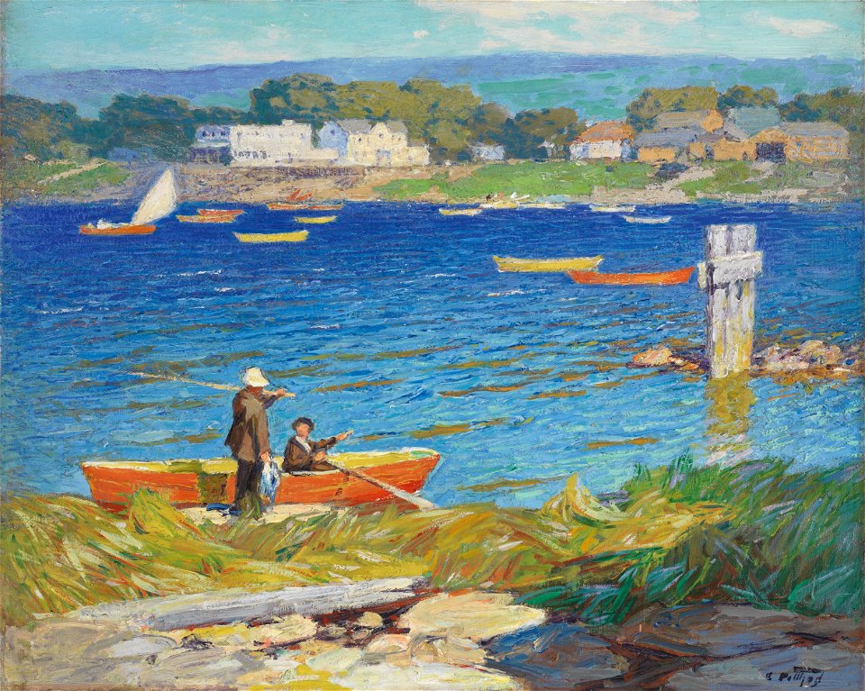 Edward Henry Potthast - A Day's Fishing (c. 1923)