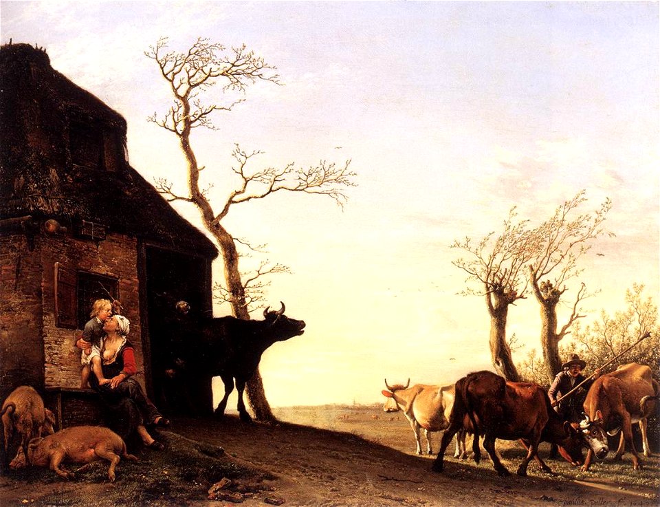 Paulus Potter - Driving the Cattle to Pasture in the Morning - WGA18201