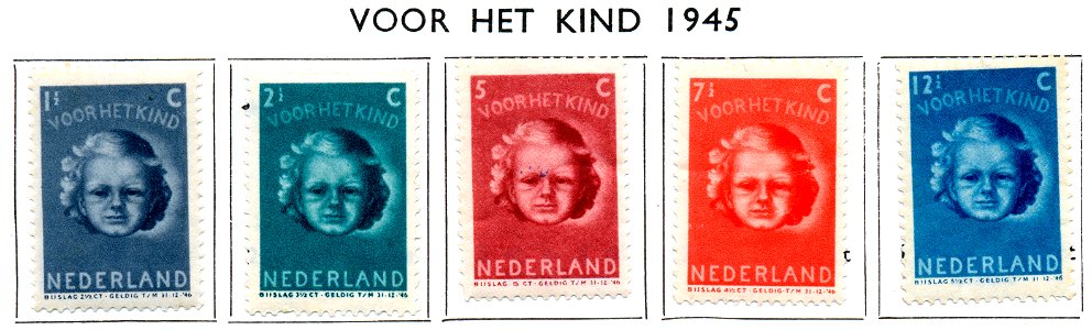 Postzegel NL nr444-448