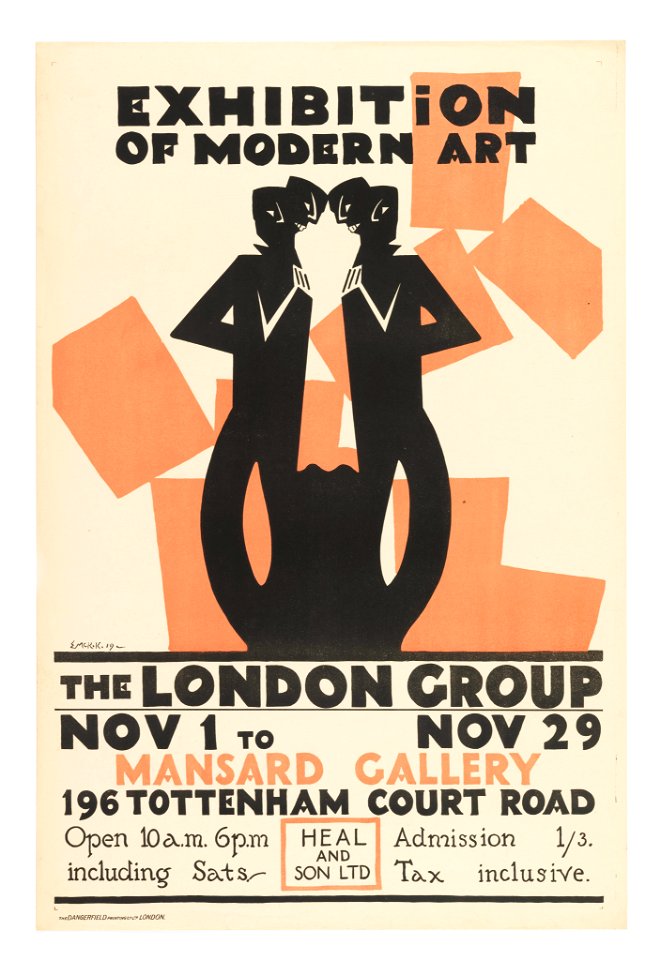 Poster, Exhibition of Modern Art-The London Group, ca. 1915 (CH 18447367)
