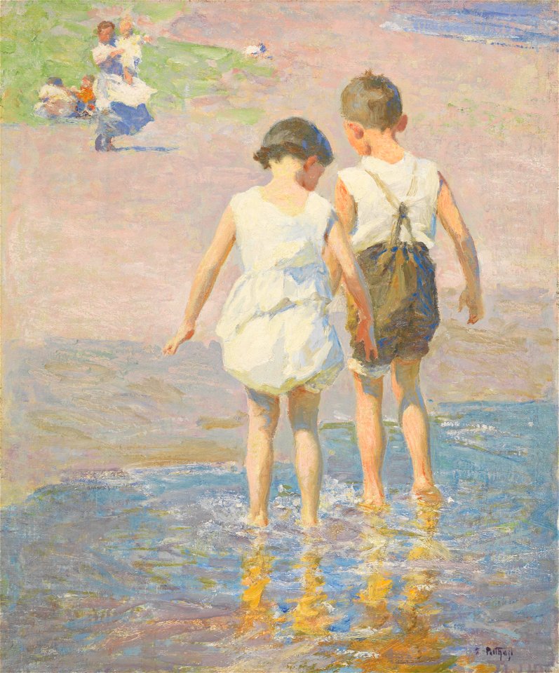 Edward Henry Potthast - Brother and Sister (c. 1915)