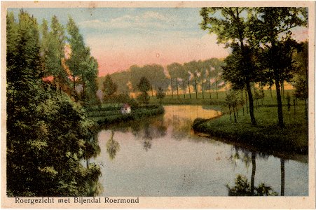 Postcard 9955 Roergezicht met Bijendal Roermond recto