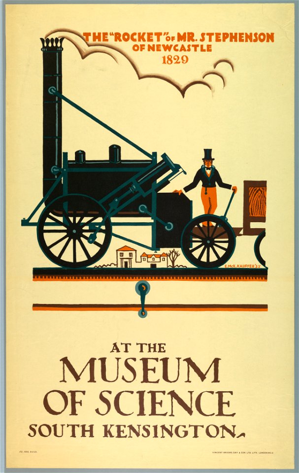 Poster, The 'Rocket'-Museum of Science, 1922 (CH 18447503-2)