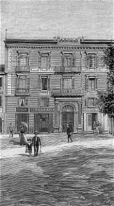 Potenza – Piazza della Prefettura, lato orientale (xilografia)