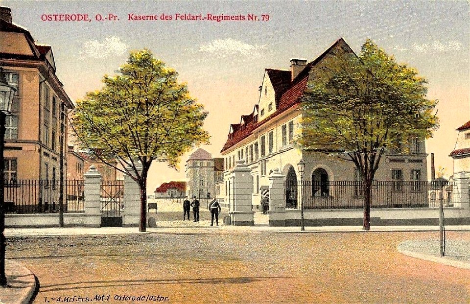 Postkarte des FAR 79 aus Osterode, vor 1913 gelaufen