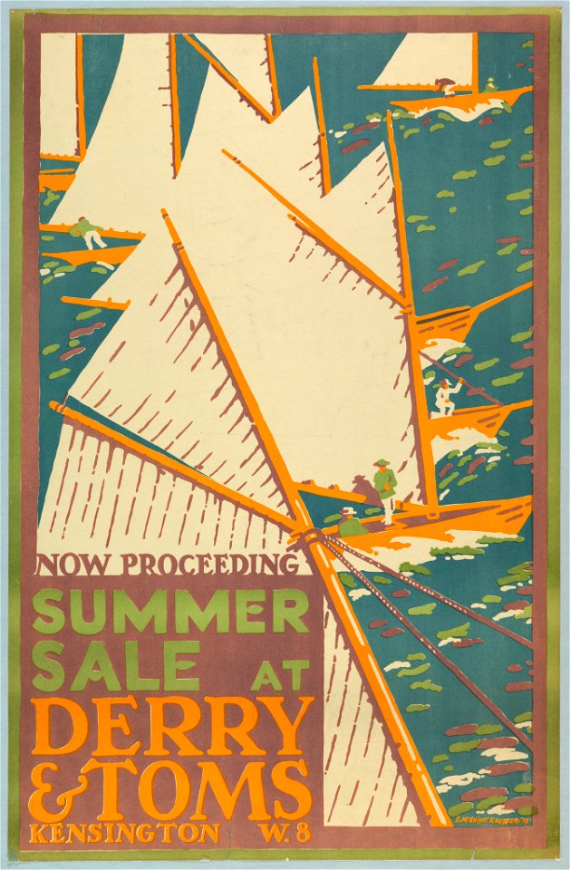 Poster, Summer Sale at Derry and Tom's, London, 1919 (CH 18447319)