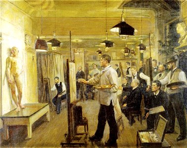 Poul S.Christiansen, Zahrtmanns malerskole,1899, inv. 159, ARoS