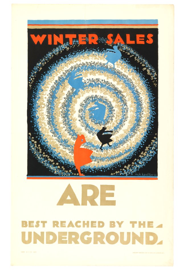 Poster, Winter Sales, for London Underground, 1922 (CH 18447481)